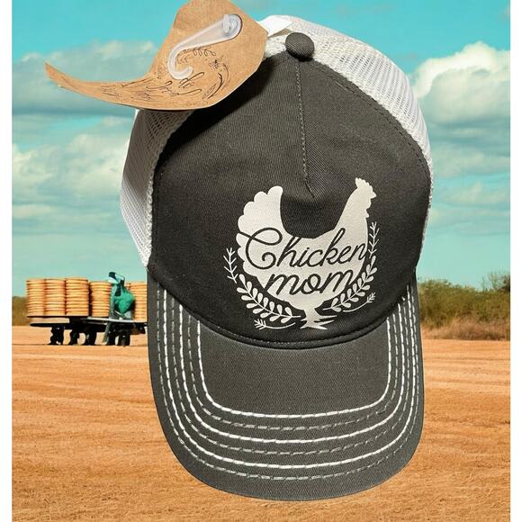John Deere Chicken Mom Trucker Hat Snapback Cap Mesh Brown Do Good Today OSFA - Picture 1 of 10
